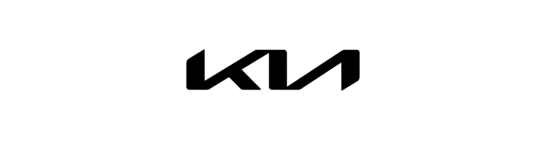 A black and white image of a letter Kia.
