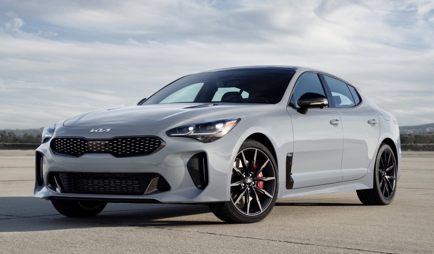 The 2019 kia stinger is shown.