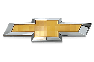 Chevrolet logo on a black background.