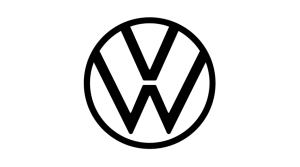 Volkswagen logo on a transparent background.